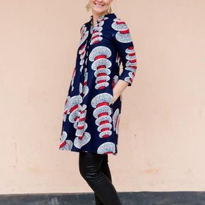 Zuri Kenya "Nuclear" patterned dress - size small